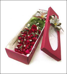 玫瑰花盒・红玫瑰・一生相恋